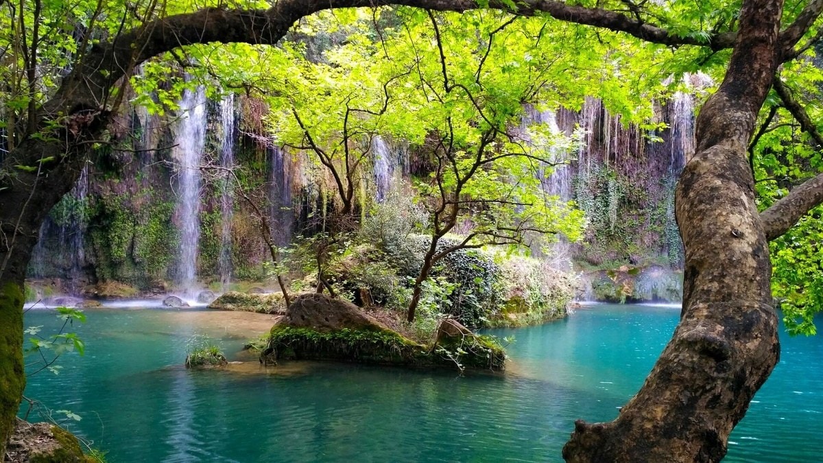 Перге, Аспендос и водопад Куршунлу из Сиде